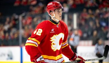 Calgary Flames’ F Sam Honzek out week-to-week with lower-body injury