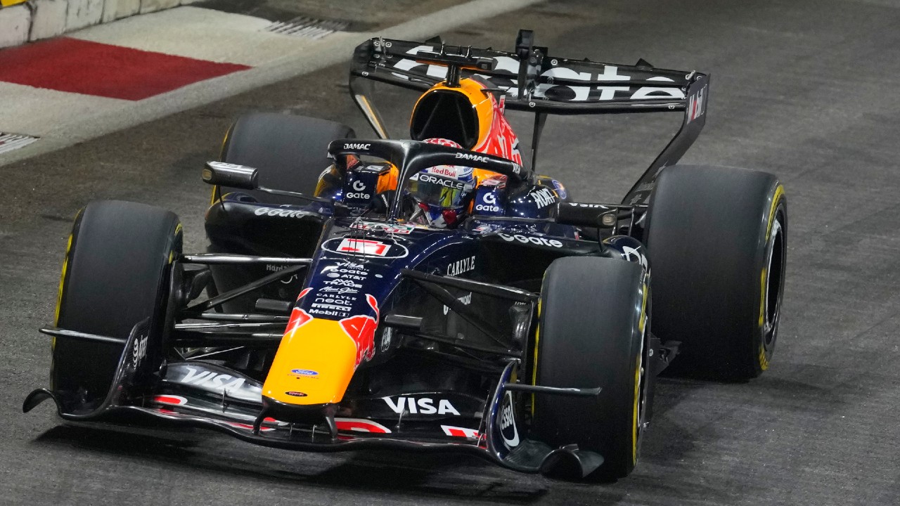 Verstappen on pole for F1's Singapore sprint after cars slowed by 'error' in race control