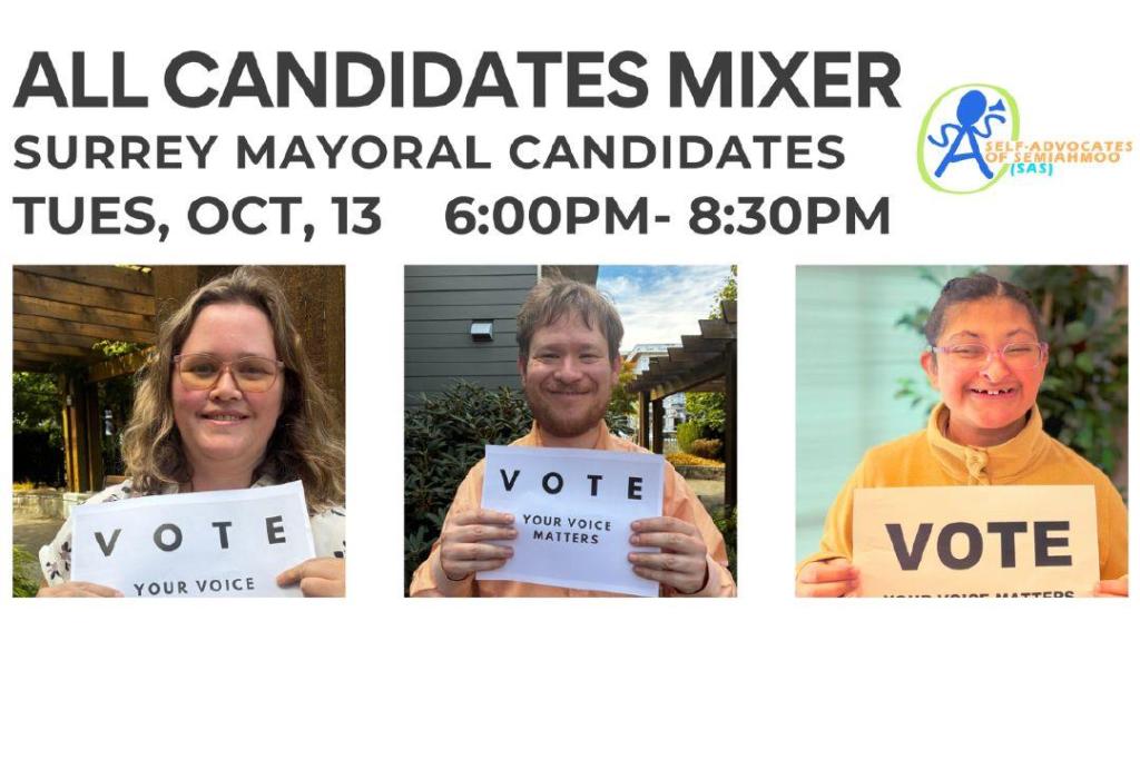 Self advocates host Surrey mayoral candidates ‘mixer’
