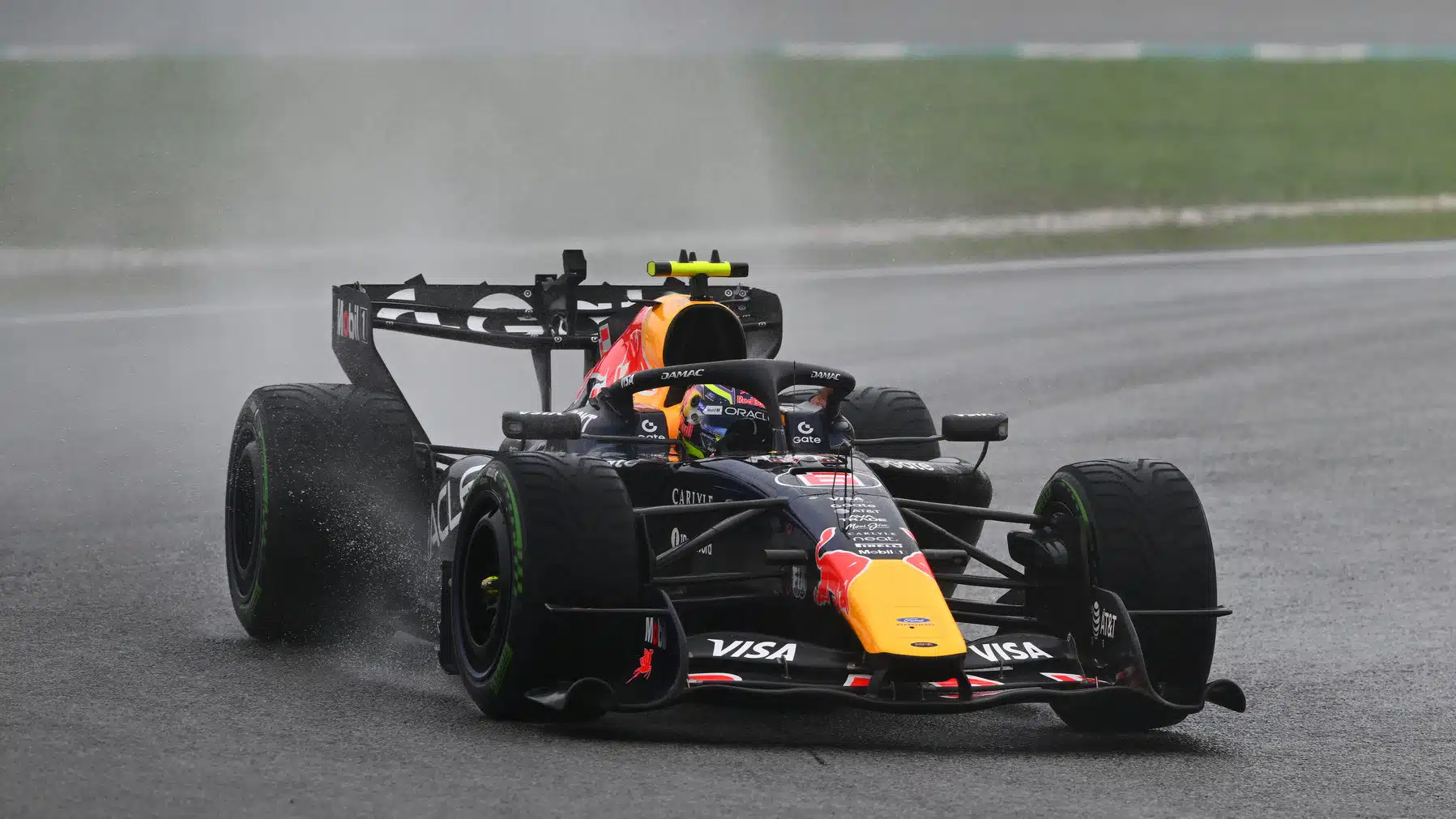 Isack Hadjar of France driving the (6) Oracle Red Bull Racing RB22 Red Bull Ford Powertrains on track during the F1 Grand Prix of Bahrain in Malaysia at Sepang Circuit on October 04, 2026
