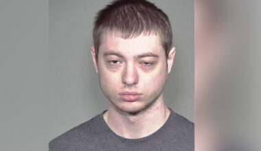 A mugshot of a man.