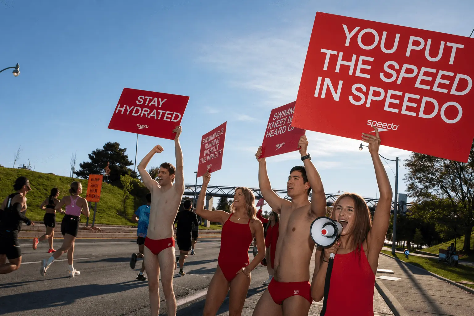 Speedo's Anti-Run Club crashes Toronto marathon