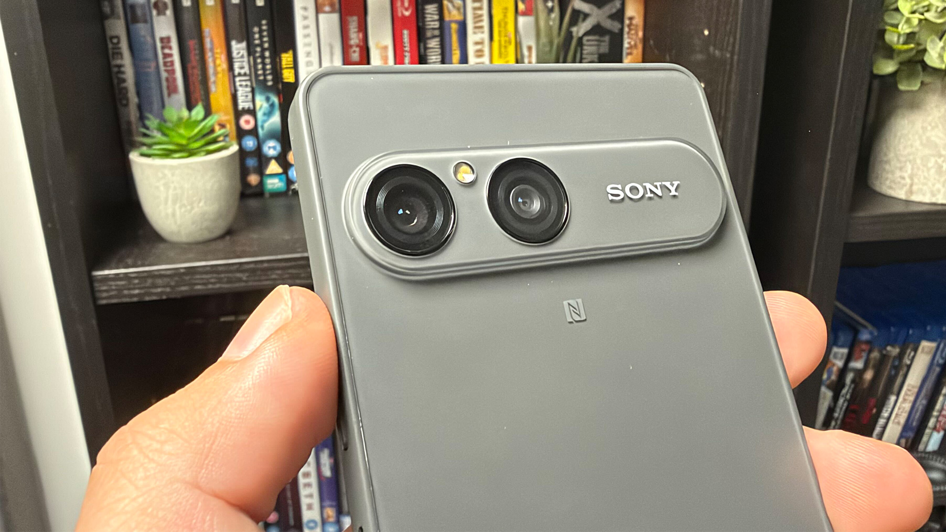 Sony Xperia 10 VIII smartphone held in hand showing back of device and camera array