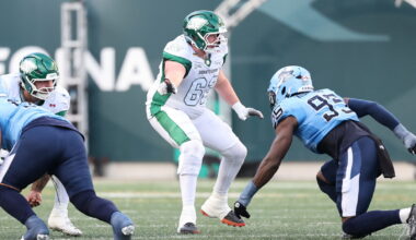Saskatchewan Roughriders make seven changes for Thanksgiving Day game