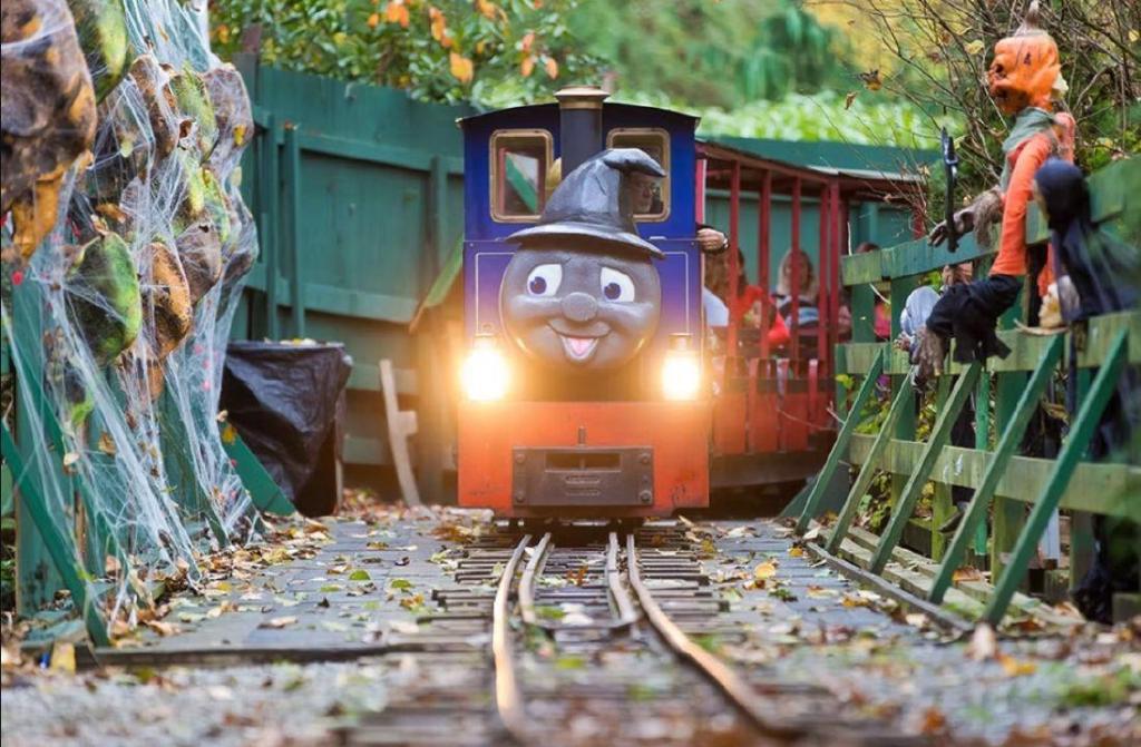 Halloween train rides start at Bear Creek Park in Surrey, for younger kids first
