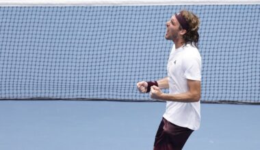 Tsitsipas powers through to second round in Japan