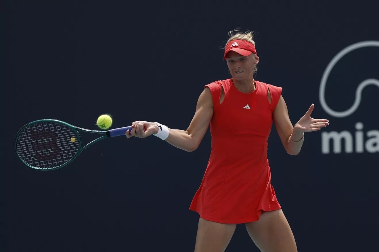 Ashlyn Krueger in action ahead of WTA Austin.
