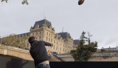 With little unrest in sight, NFL fans turn Paris into a tailgate