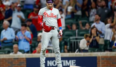 Bryson Stott has not produced in the Phillies' last three playoff runs, including in their wild-card series loss to the Braves this season.