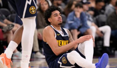 Denver Nuggets' Julian Strawther out with knee sprain, will be reevaluated in six weeks
