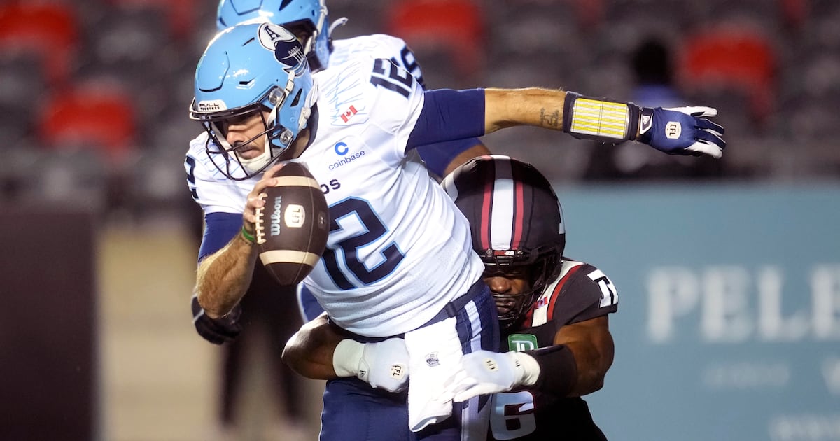 Toronto Argonauts’ Chad Kelly (knee) day-to-day; status for Eastern semifinal TBD