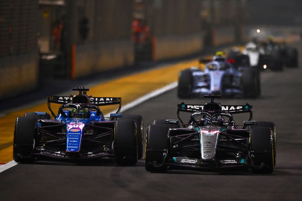 Alexander Albon, Williams, George Russell, Mercedes