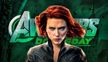 Avengers Doomsday logo, Scarlet Johansson's Black Widow