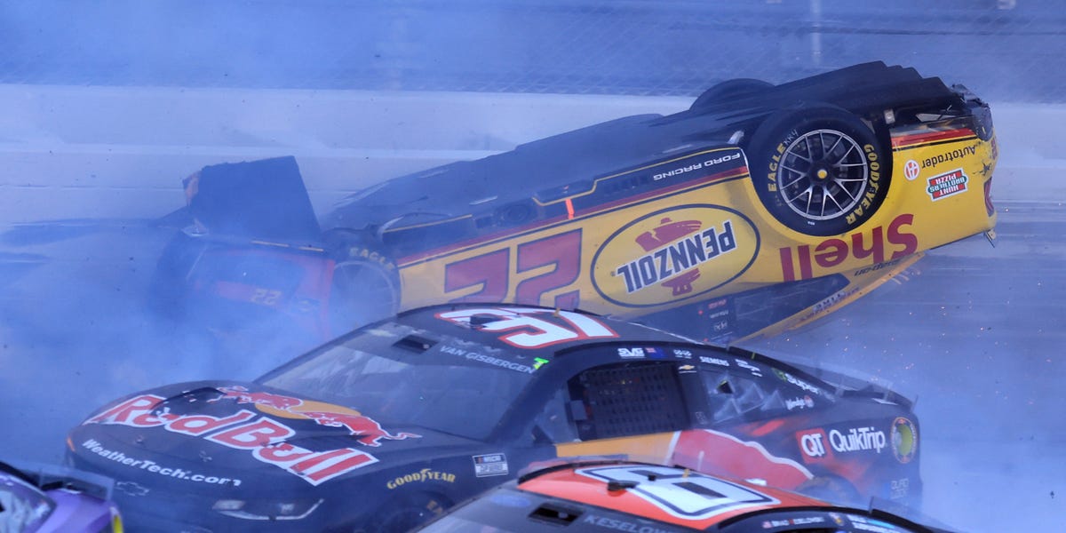 Joey Logano Survives 15-Car NASCAR Crash at Talladega