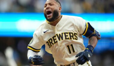 Braves rock Dodgers to level series, Brewers win thriller