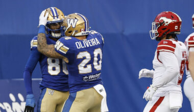Blue Bombers help their playoff fortunes with win over Stampeders