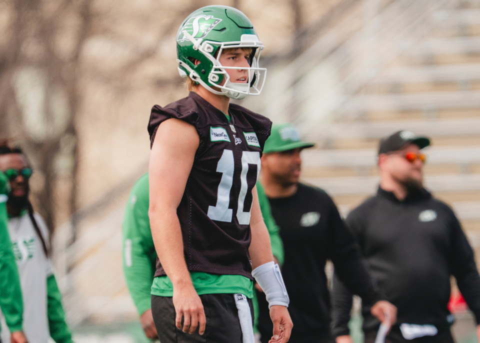 Brayden Schager ready if Roughriders turn to him at quarterback during Elks game | GX94 Radio - Now That's Country!