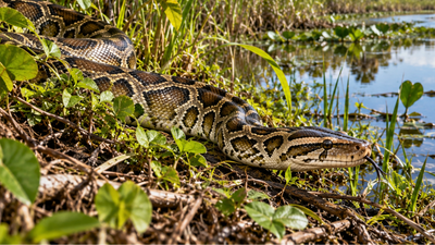 Burmese pythons have established a new breeding hotspot on Florida’s Gulf Coast; wildlife experts suspect escaped or released pets helped create the population