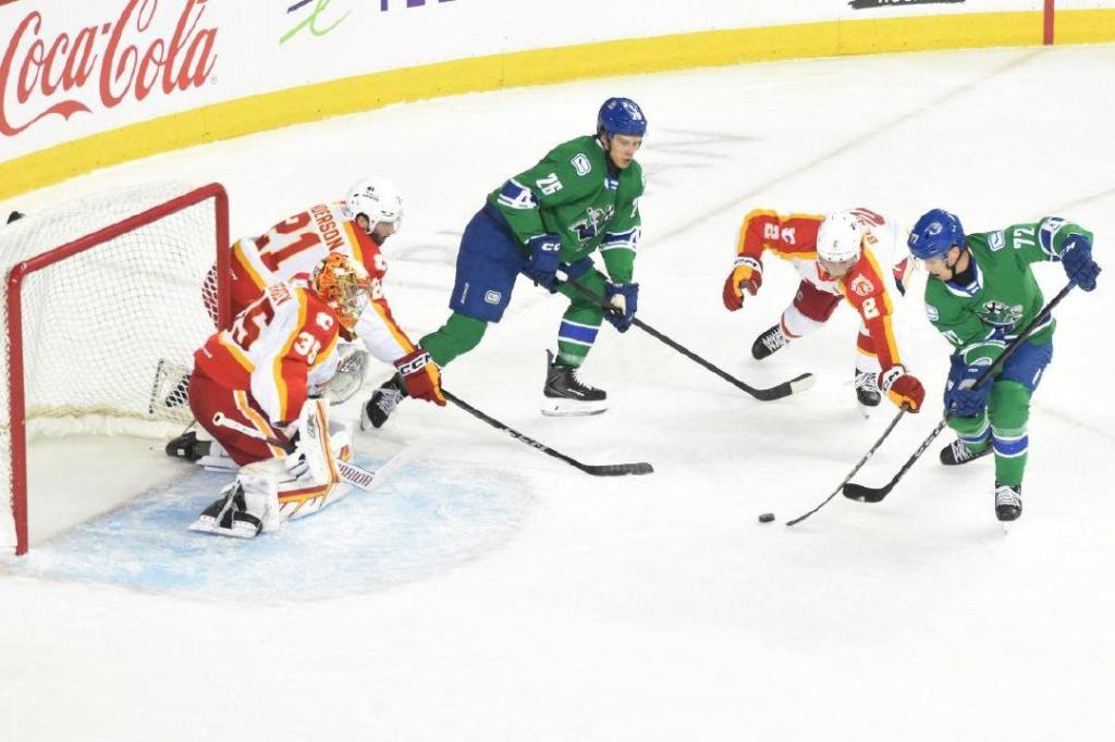Abbotsford Canucks open season with pair of losses to Calgary Wranglers