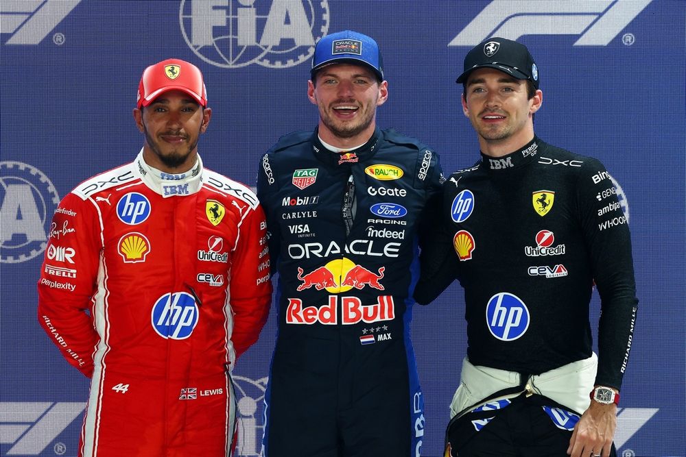 Charles Leclerc, Ferrari, Lewis Hamilton, Ferrari, Max Verstappen, Red Bull Racing