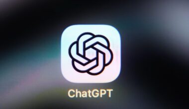 ChatGPT application icon displayed on a smartphone screen