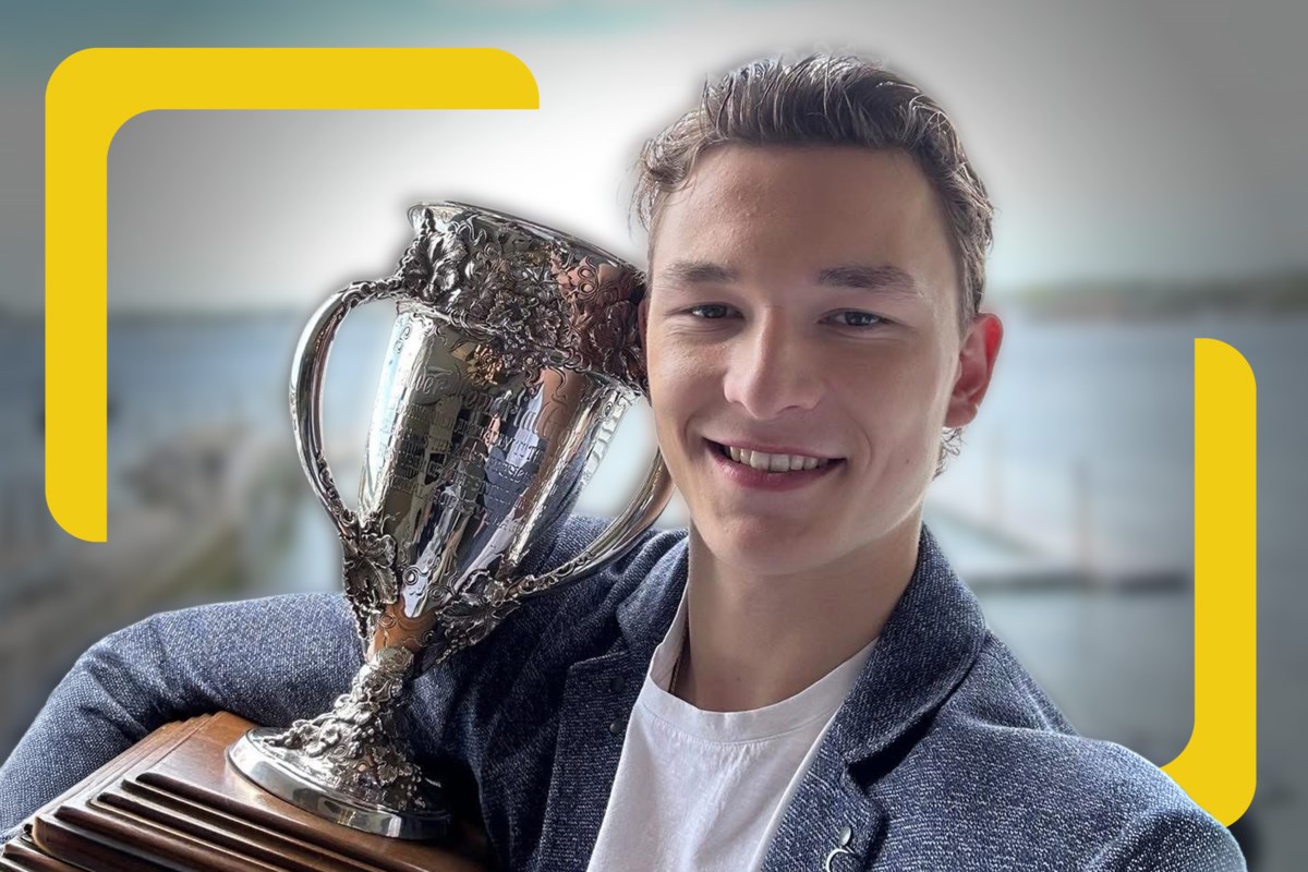 VIDEO: NHL's rookie of the year takes a shot at joining our podcast