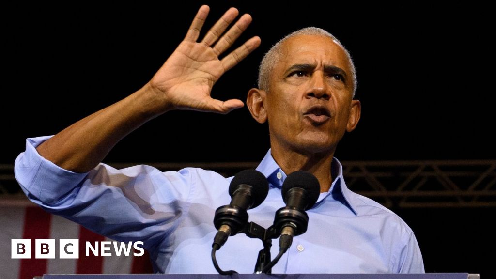 Obama attacks Trump as he campaigns for Democrats ahead of midterm elections - BBC