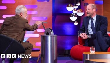 Gasps as Prince William makes surprise appearance on Graham Norton Show - BBC