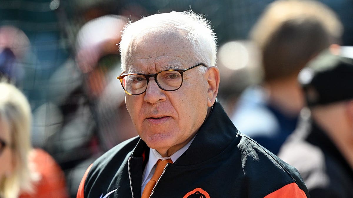 David Rubenstein, Baltimore Orioles owner, looks on before a game at Oriole Park at Camden Yards.