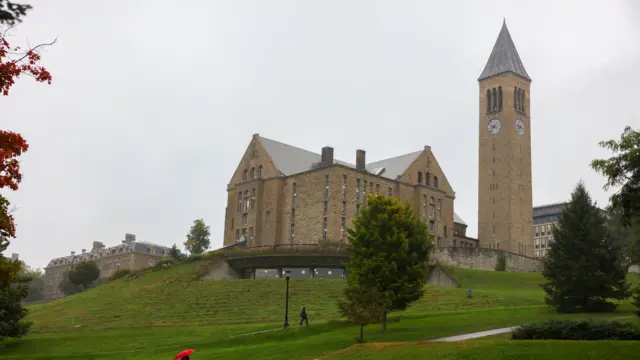 A wide view of Cornell University campus in New York