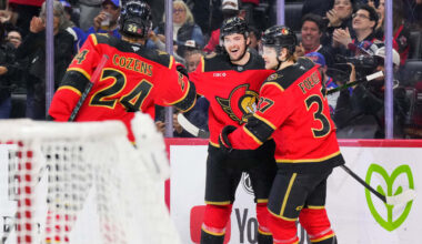 Batherson has hat trick, assist for Senators in win against Rangers