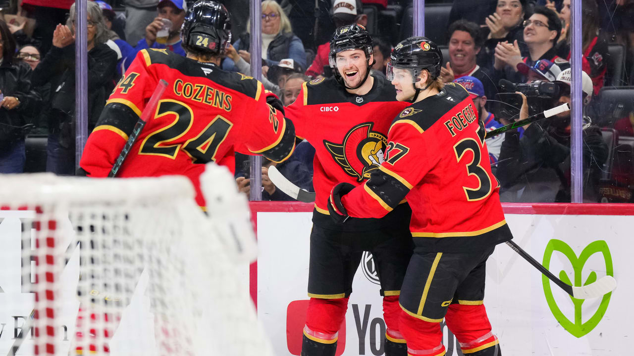 Batherson has hat trick, assist for Senators in win against Rangers