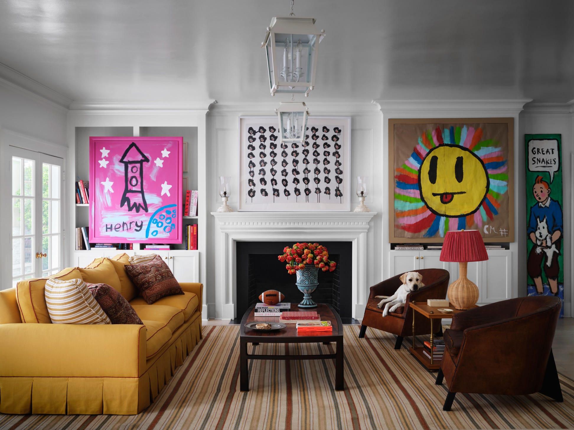 donald robertson home family room
