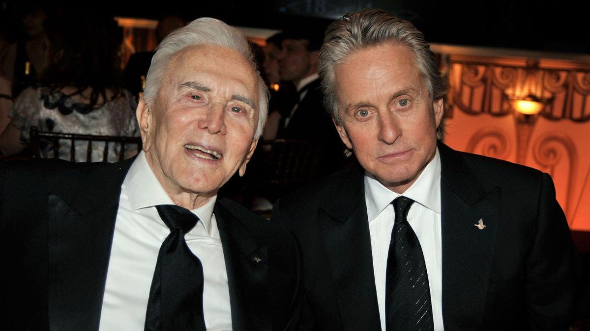 Kirk and Michael Douglas