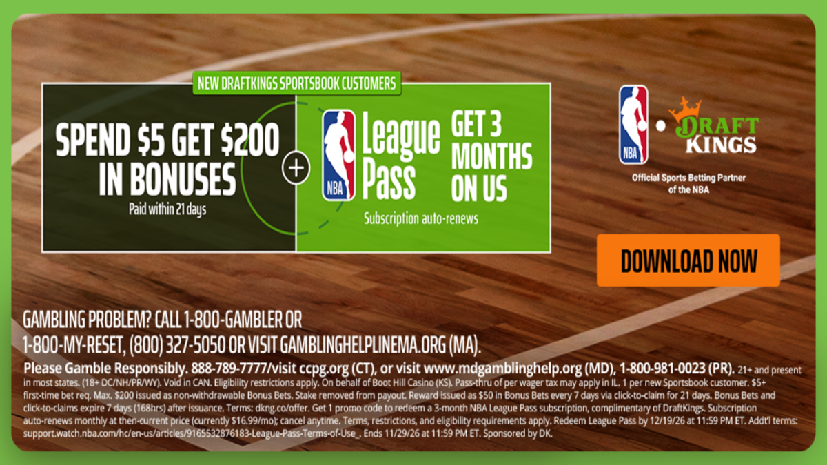 Use DraftKings promo code to score $200 in bonus bets, free NBA League Pass for Chiefs-Chargers, NFL betting