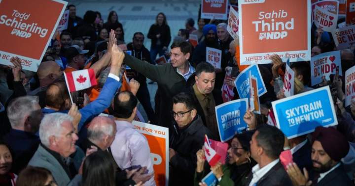 B.C. NDP Leader Eby campaigns in Vancouver, while Tories heads to Surrey