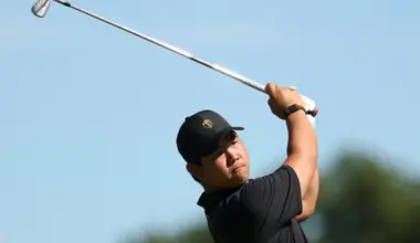 Tom Kim of South Korea started the day two shots back from the lead, but a brilliant five-under 65 took him a stroke clear with one round to play.