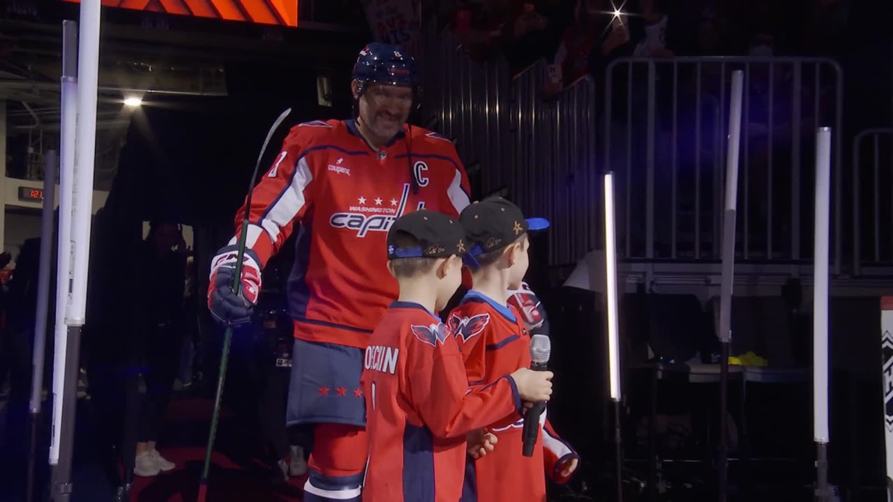 Ovechkin’s sons introduce Capitals captain before final home opener