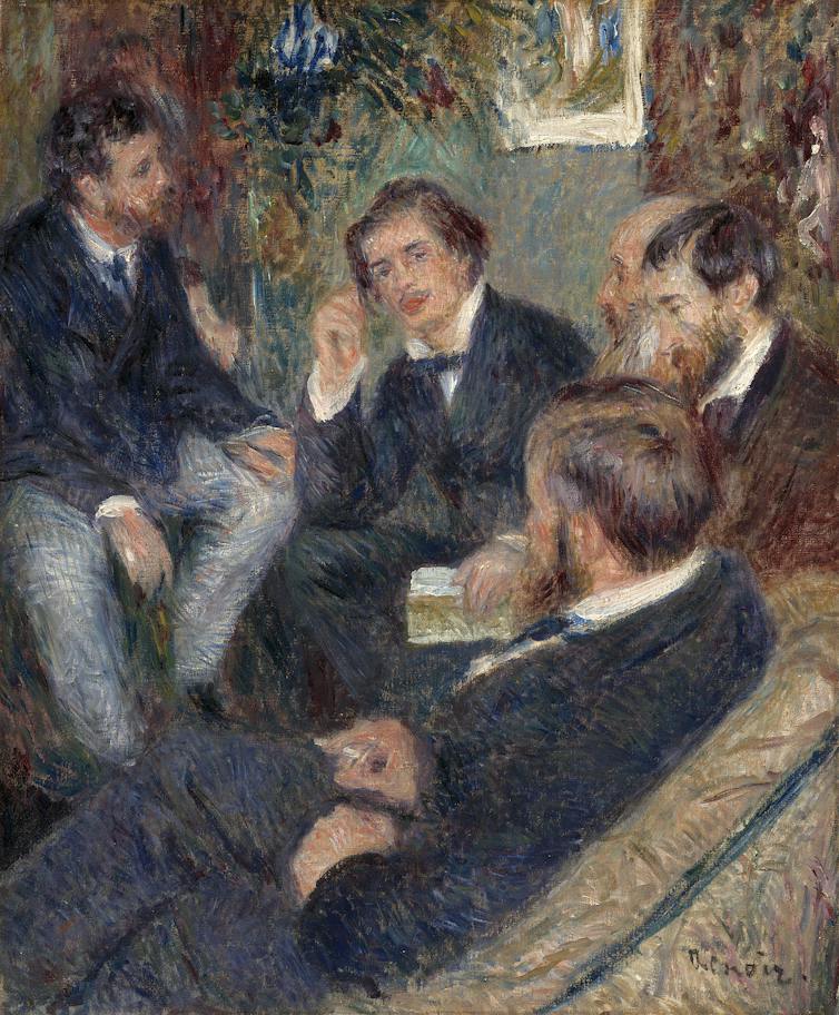 At Renoir’s Home, rue St-Georges by Pierre-Auguste Renoir (1876)