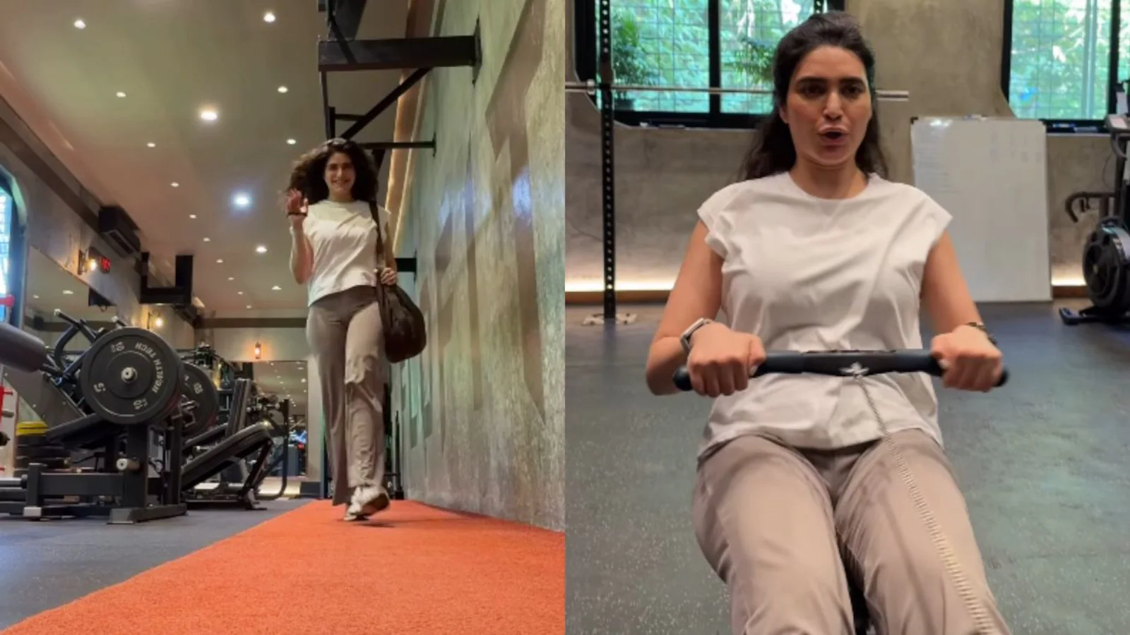 Karishma Tanna's Postpartum Fitness Routine: How Rowing Tones Your Muscles