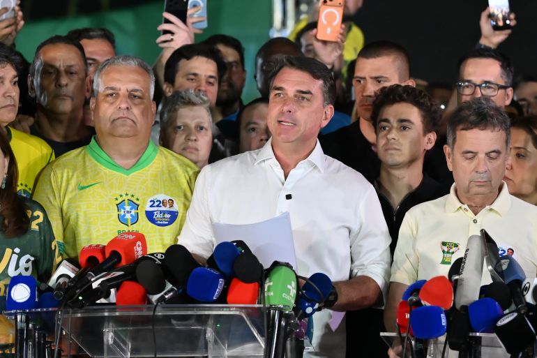 Bolsonaro speaks after the results of the general election day in Brazil, October 25, 2026 [Ton Molina/Getty Images]