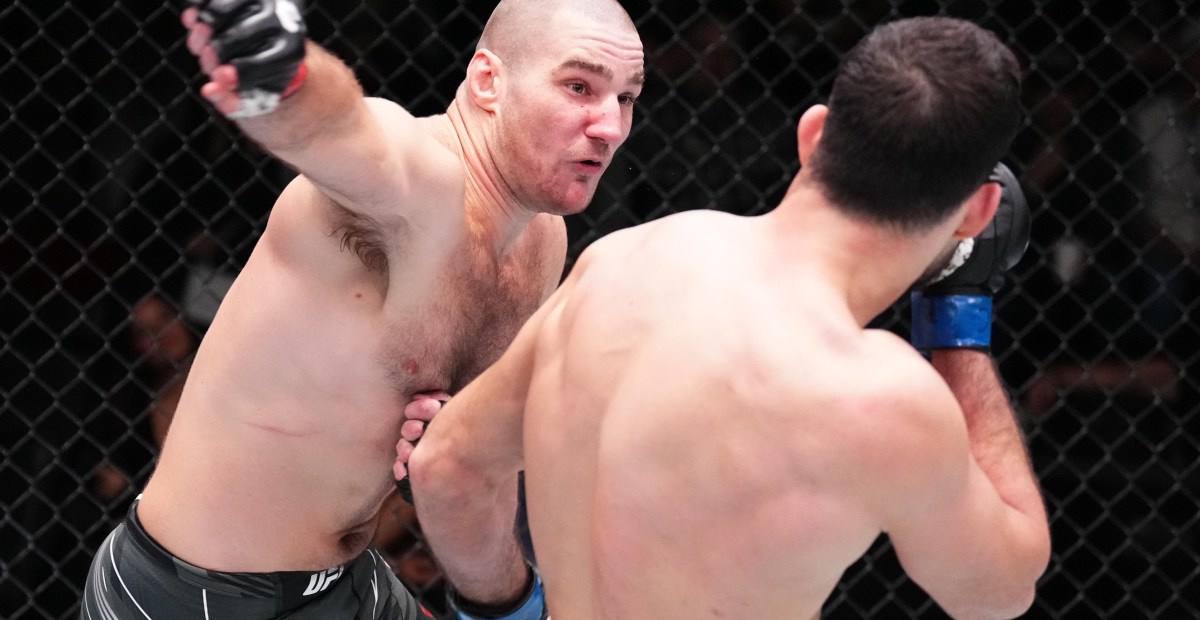 Video: Nassourdine Imavov runs up on Sean Strickland at UFC PI: ‘He is p—sy bro!’