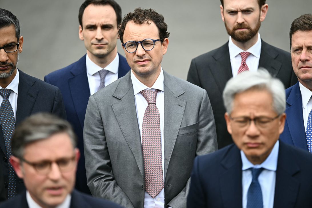 Anthropic CEO Dario Amodei at the White House in Washington, DC, on September 29, 2026.