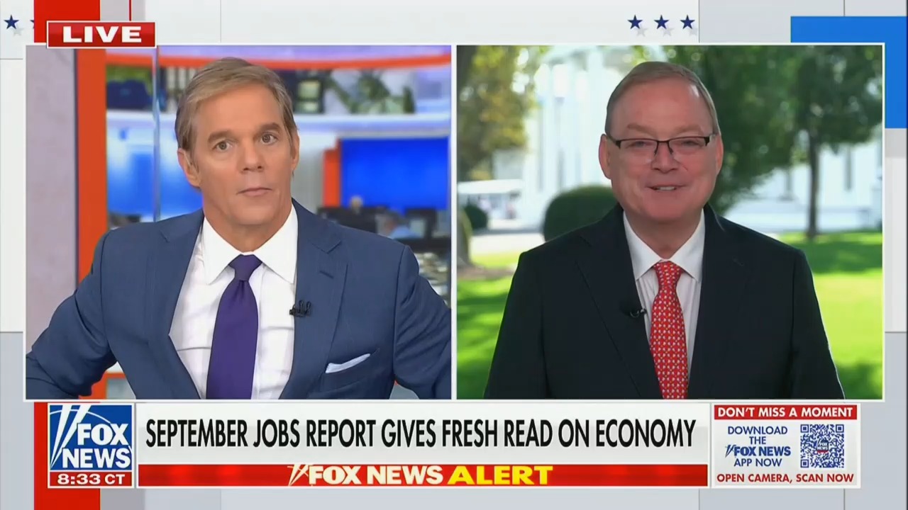 Kevin Hassett on Soft Jobs Report: 'Very Happy!' Overall