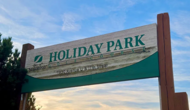 The sign at Holiday Park Golf Course in Saskatoon.