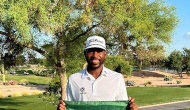 Kamau Johnson competes in Billy Horschel Invitational