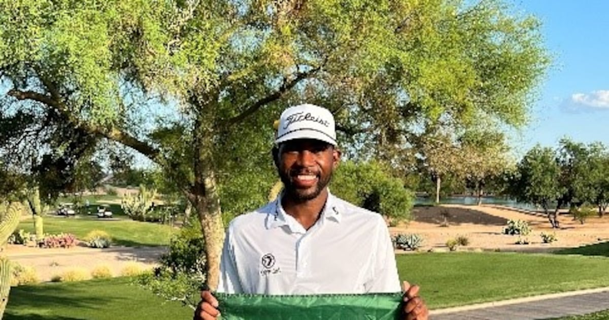 Kamau Johnson competes in Billy Horschel Invitational