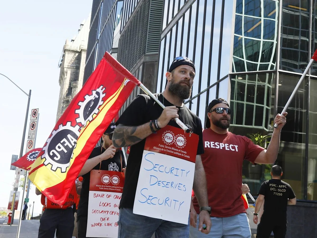 Bank of Canada security guard strike passes 100-day mark