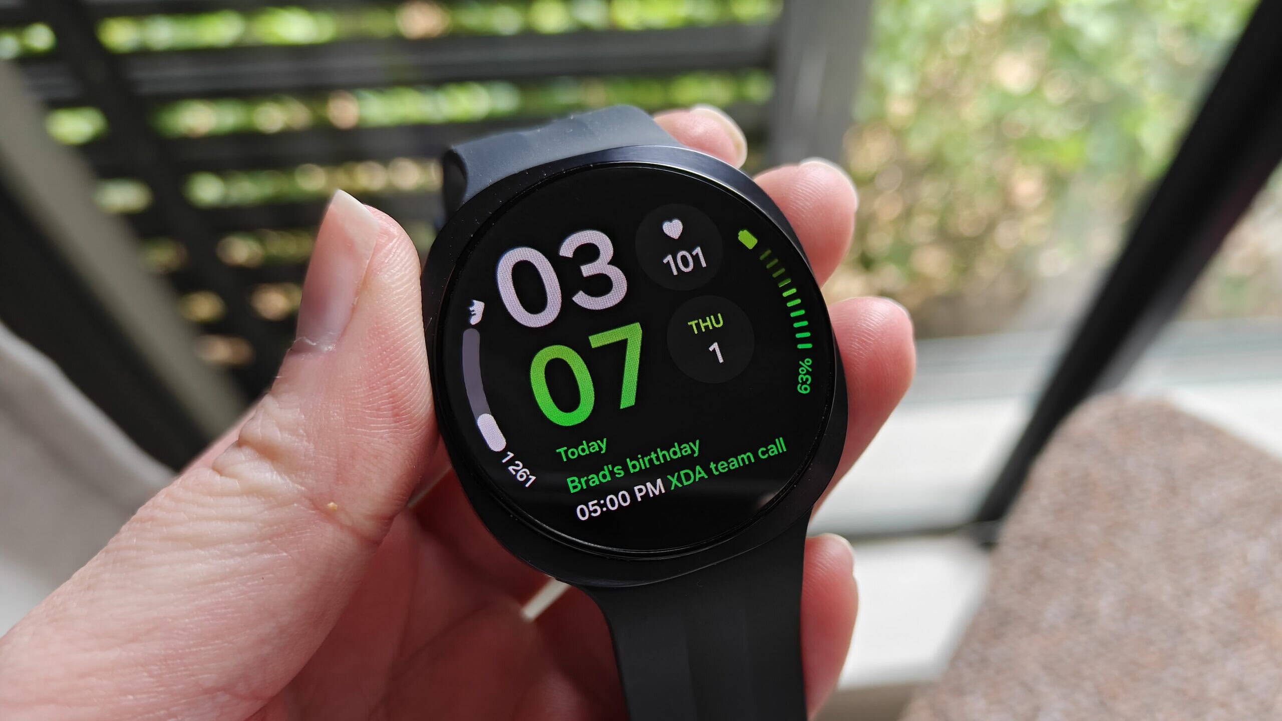 info brick watch face on galaxy watch 9