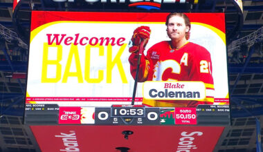 Coleman receives warm welcome back to Calgary